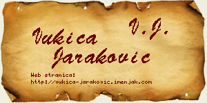 Vukica Jaraković vizit kartica